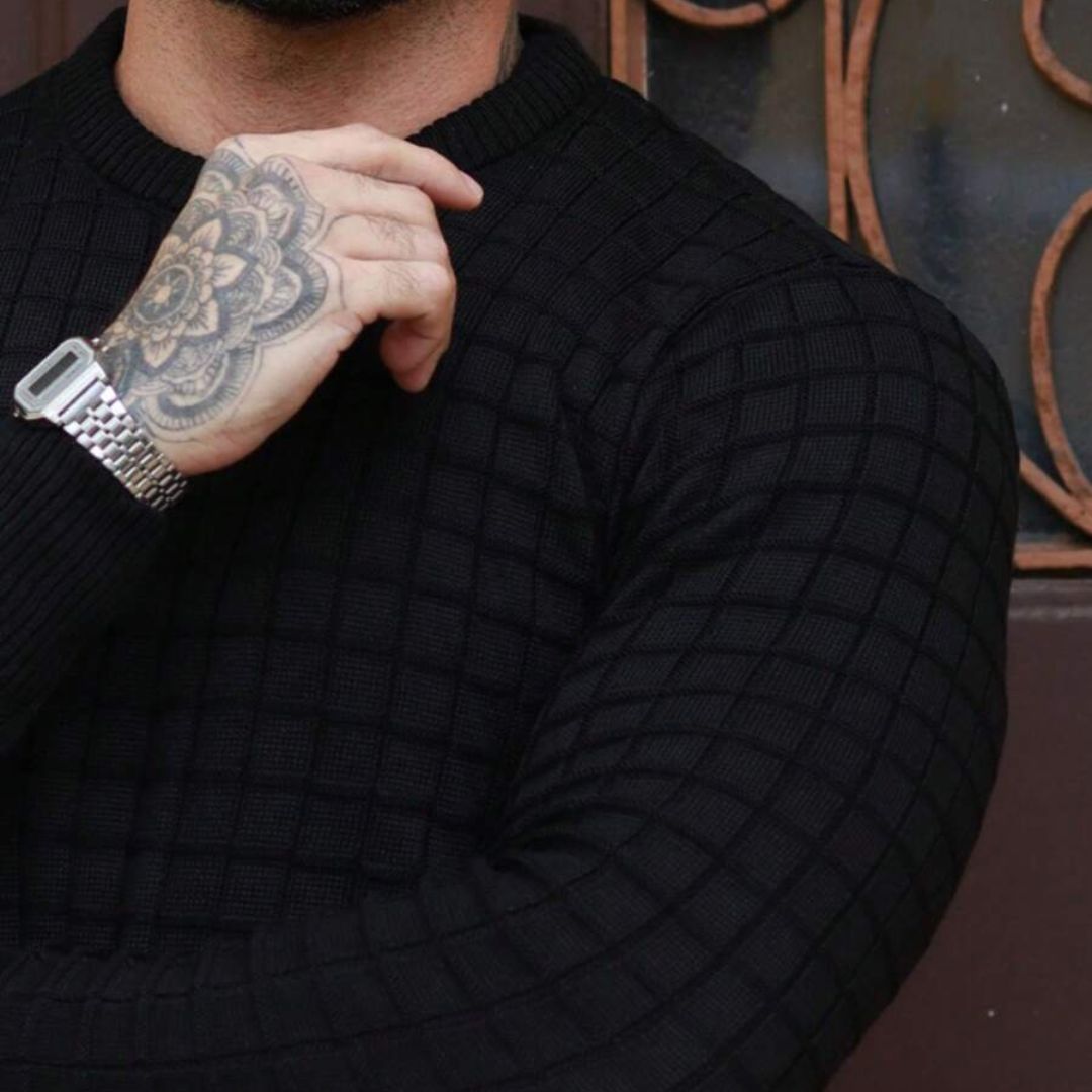 Suéter Tricô Masculina Basic