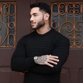 Suéter Tricô Masculina Basic