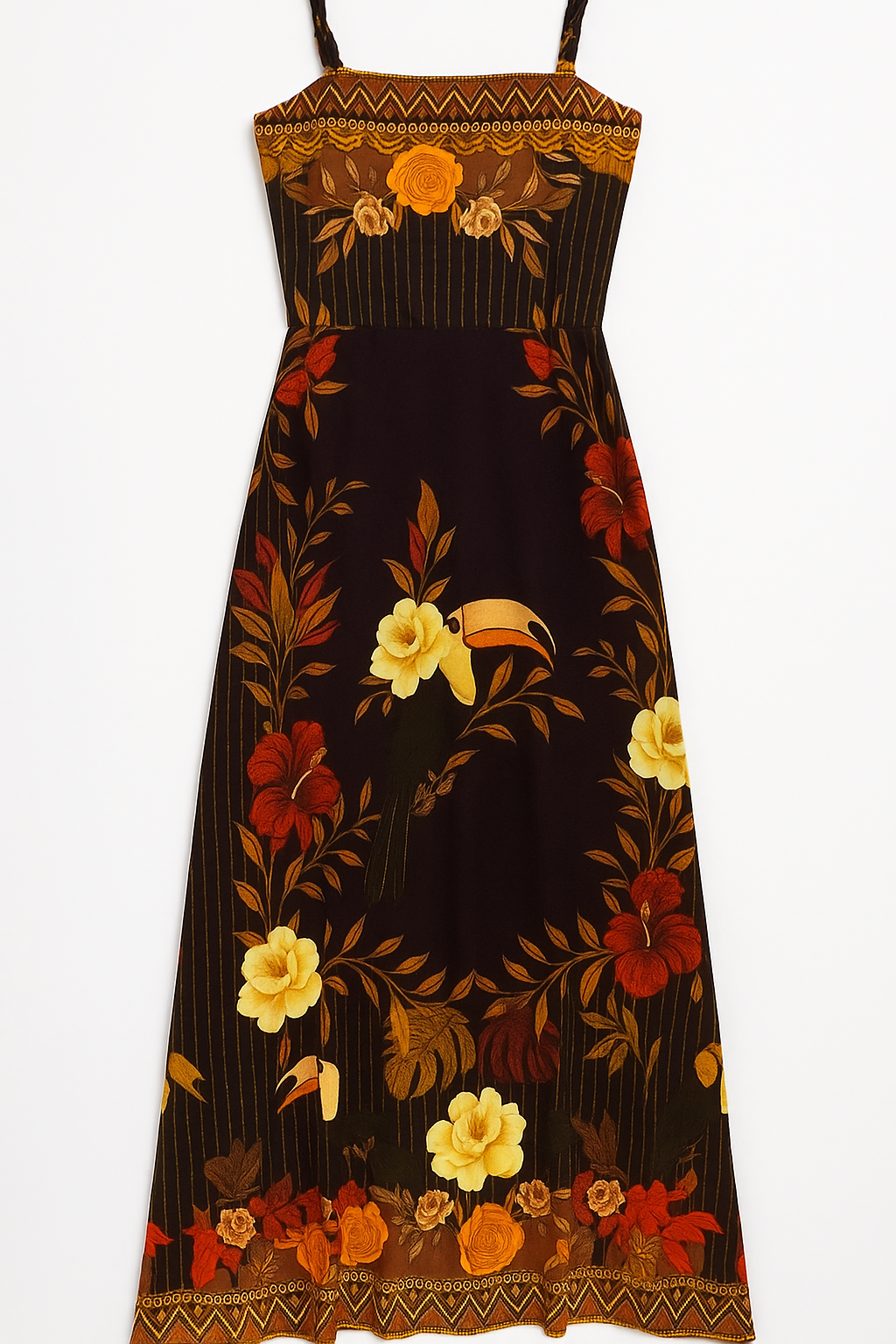 Vestido Longo Aurora Tropical
