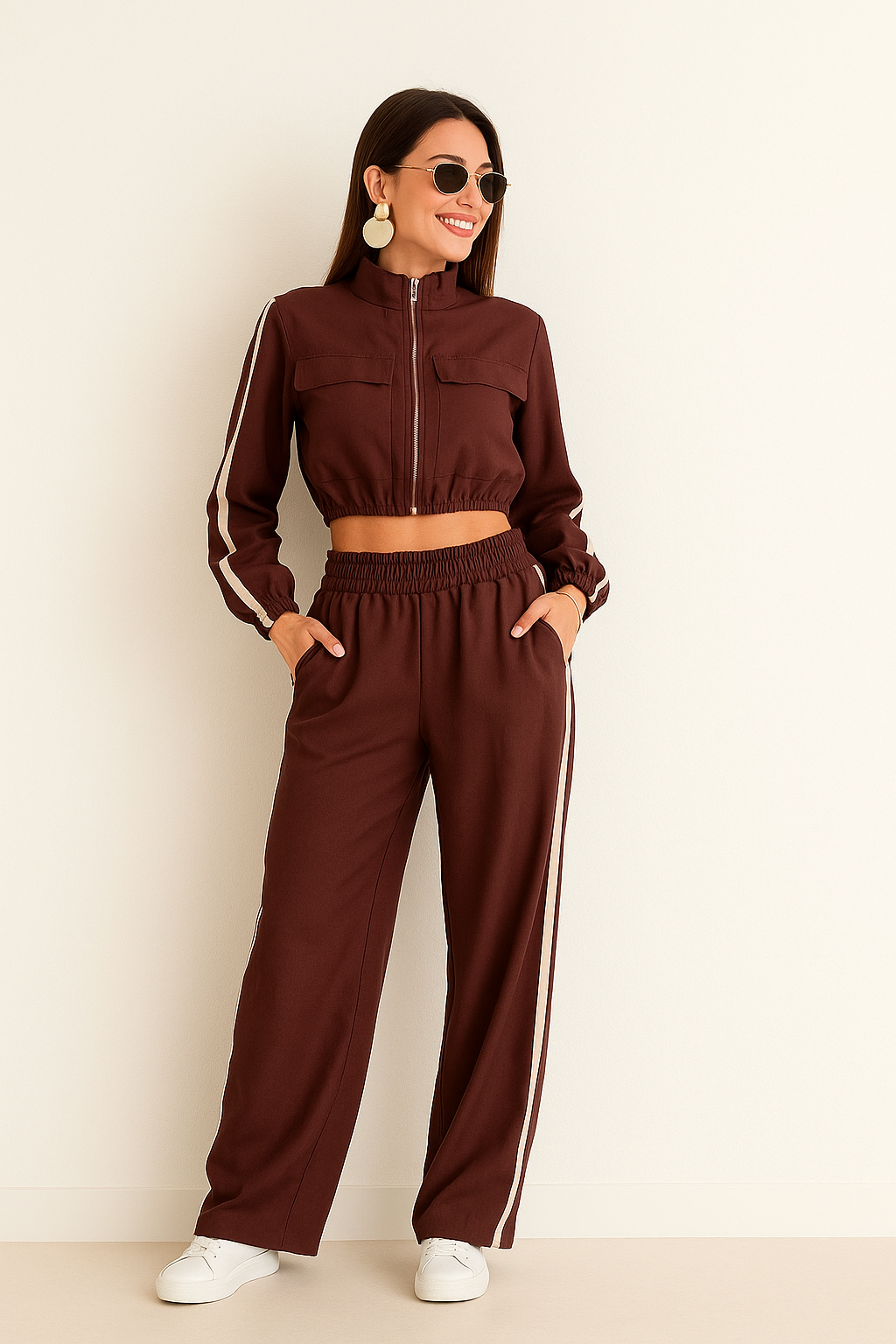 Conjunto Pantalona com Zíper