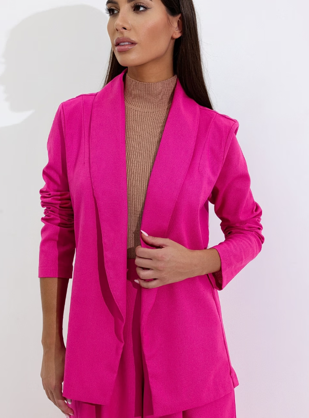 Blazer Feminino de Linho Reto Alongado - Camila Areia