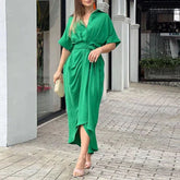 Vestido Mídi com Abotoamento Classic